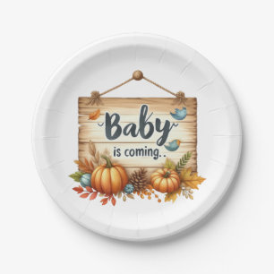 Assiettes En Carton Plaque de papier Plaques de Baby shower d'automne