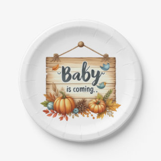 Assiettes En Carton Plaque de papier Plaques de Baby shower d'automne 