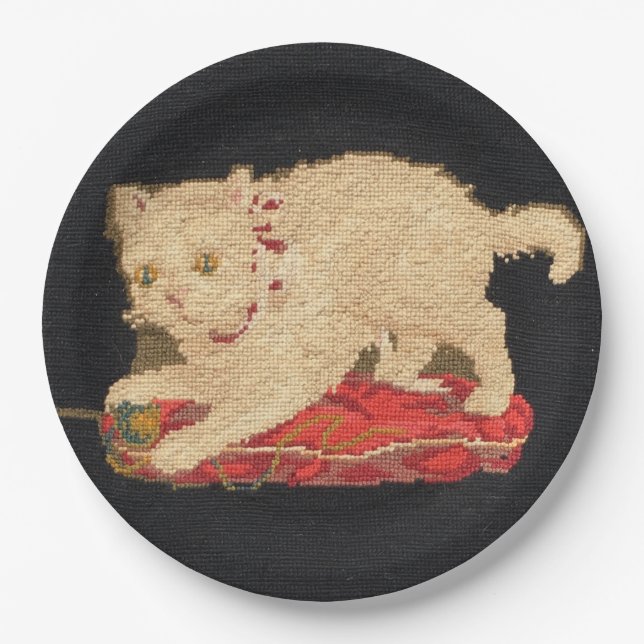 Assiettes En Carton Plaque de papier pour chat Kitty (Devant)