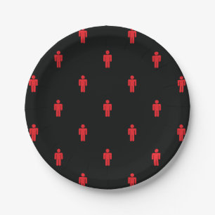Assiettes En Carton Plaque de papier pour homme de feux de circulation