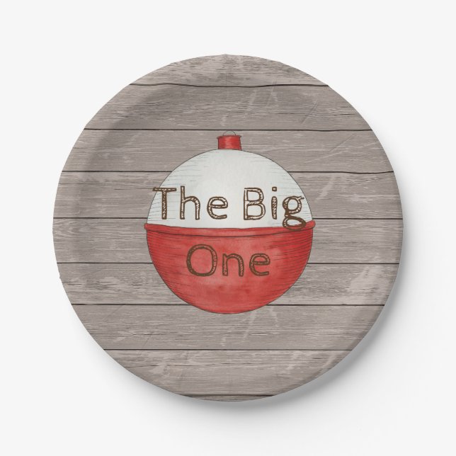 Assiettes En Carton Plaque de papier pour la première année de pêche (Devant)