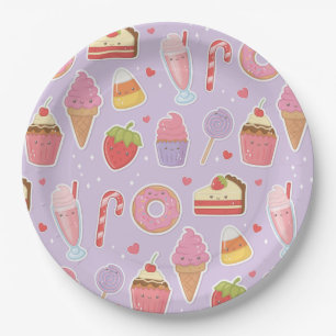Assiettes En Carton Plaque de papier pour les friandises
