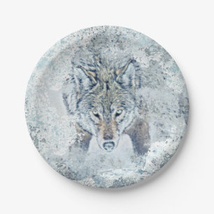 Assiettes En Carton Plaque de papier pour loup de neige