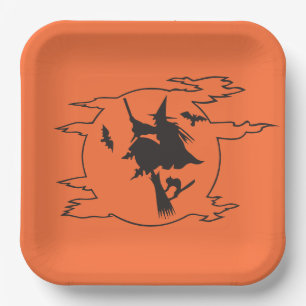 Assiettes En Carton Plaque de papier pour partie d'Halloween