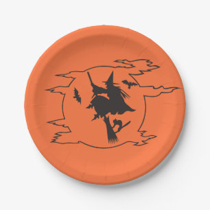 Assiettes En Carton Plaque de papier pour partie d'Halloween