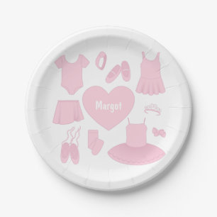Assiettes En Carton Plaque de papier pour vêtements de ballet - Arrièr
