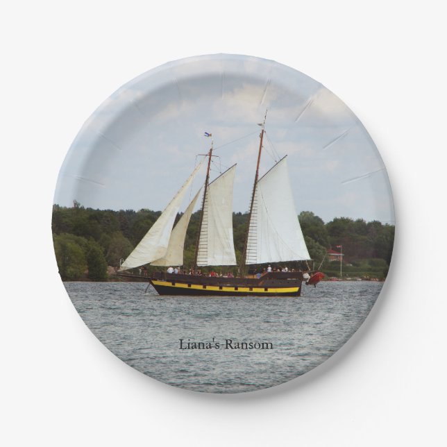 Assiettes En Carton Plaque de papier Ransom de Liana (Devant)