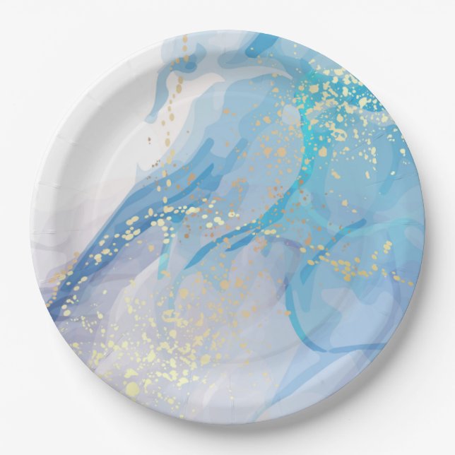 Assiettes En Carton Plaque de papier rond de 9 po (Devant)