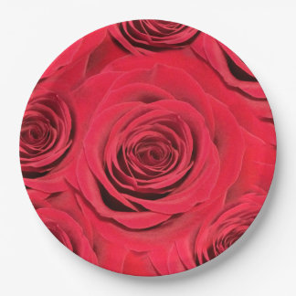 Assiettes En Carton Plaque de papier rose rouge