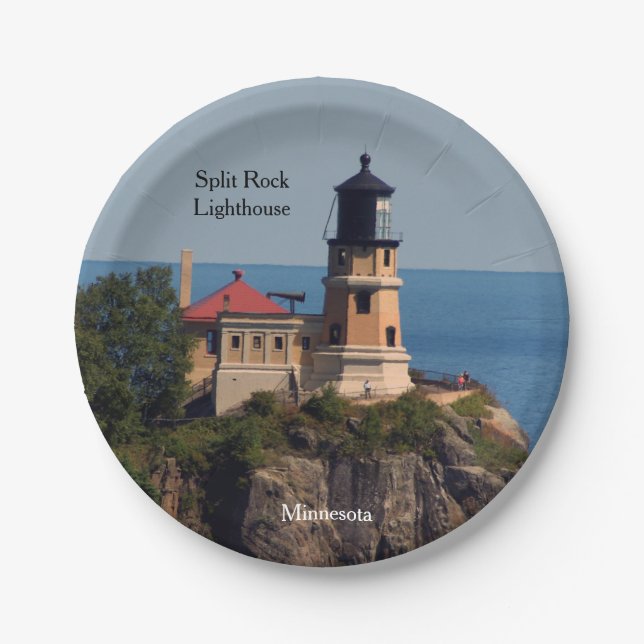 Assiettes En Carton Plaque de papier Split Rock Lighthouse (Devant)