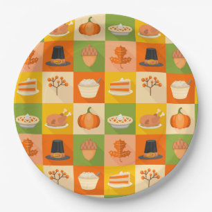 Assiettes En Carton Plaque de papier Thanksgiving
