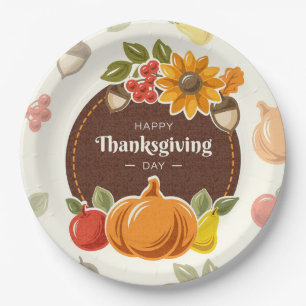 Assiettes En Carton Plaque de papier Thanksgiving