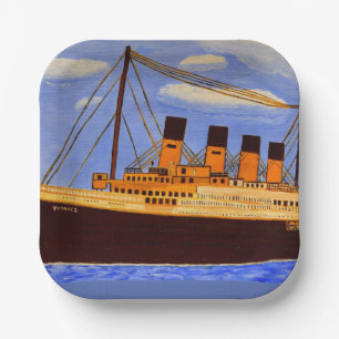 Assiettes En Carton Plaque de papier Titanic