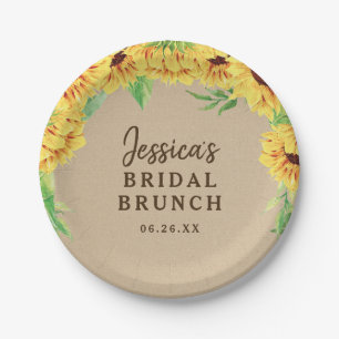 Assiettes En Carton Plaque de papier tournesol