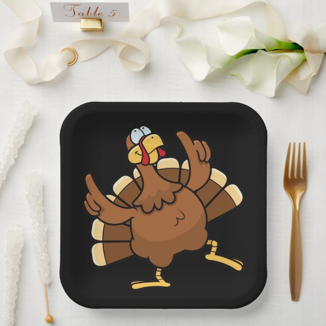 Assiettes En Carton Plaque de papier Turquie Thanksgiving (Mariage)