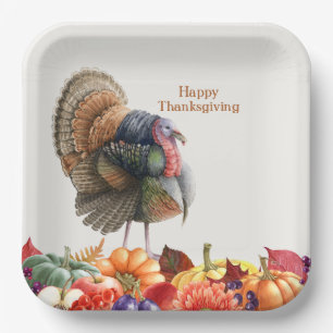 Assiettes En Carton Plaque de papier Turquie Thanksgiving