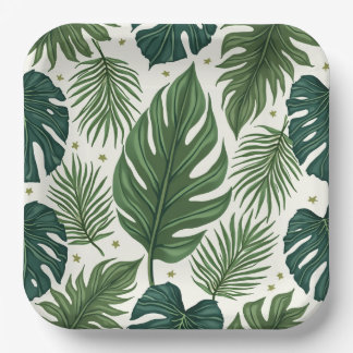Assiettes En Carton plaque de partie verte