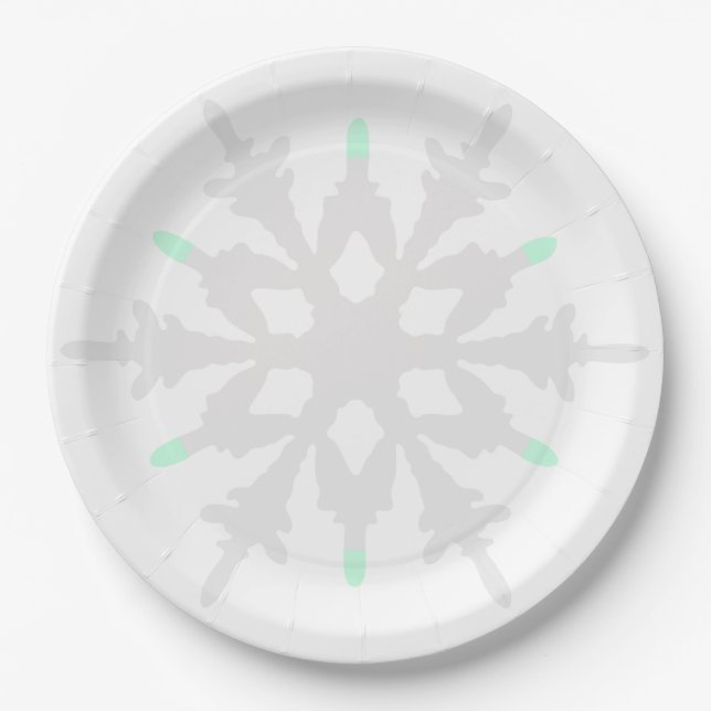 Assiettes En Carton Plaque d'écoulement vert (Devant)