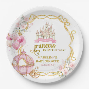 Assiettes En Carton Plaque en papier Baby shower Royal Princess