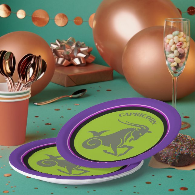 Assiettes En Carton Plaque en papier Capricorne (Multi)