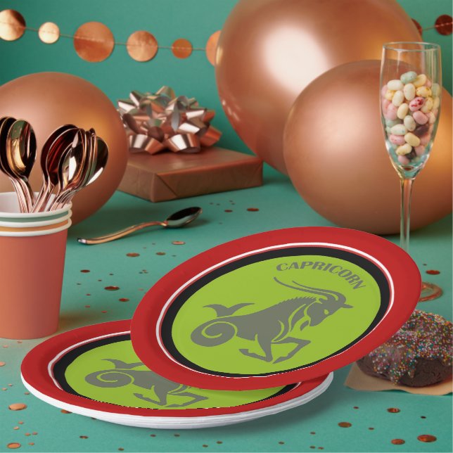 Assiettes En Carton Plaque en papier Capricorne (Multi)