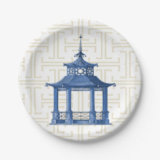 Assiettes En Carton Plaque en papier Chinoiserie