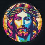 Assiettes En Carton Plaque en papier couleur Jésus !<br><div class="desc">Joyeuse plaque de papier de Jésus coloré !</div>