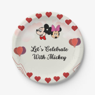 Assiettes En Carton Plaque en papier de Cute Mickey