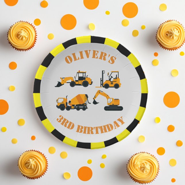 Assiettes En Carton Plaque en papier de la partie de construction de d (Créateur téléchargé)