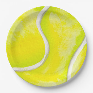 Assiettes En Carton Plaque en papier de tennis pour la fête du joueur