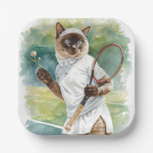 Assiettes En Carton Plaque en papier de tennis pour la fête du joueur