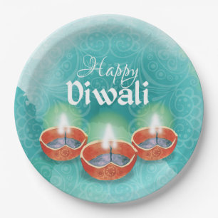 Assiettes En Carton Plaque en papier Diwali