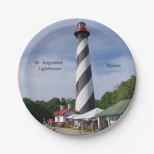 Assiettes En Carton Plaque en papier du phare St Augustine