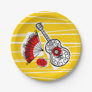 Assiettes En Carton Plaque en papier espagnol Souvenirs