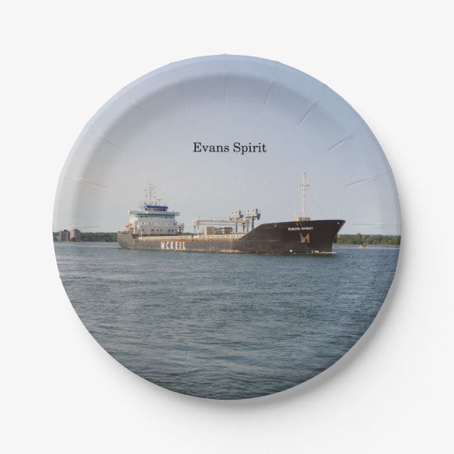 Assiettes En Carton Plaque en papier Evans Spirit (Devant)