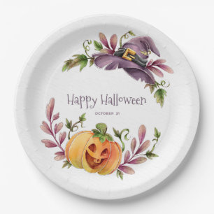 Assiettes En Carton Plaque en papier Halloween