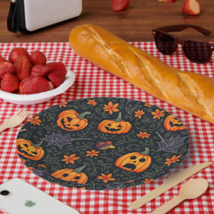 Assiettes En Carton Plaque en papier Halloween