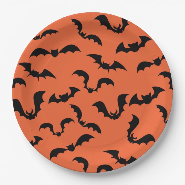 Assiettes En Carton Plaque en papier Halloween (Devant)