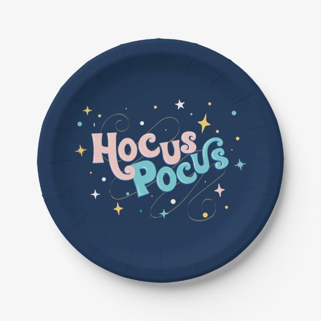 Assiettes En Carton Plaque en papier Hocus Pocus (Devant)