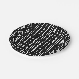 Assiettes En Carton Plaque en papier Motif géométrique moderne en ti