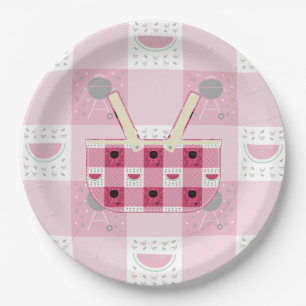 Assiettes En Carton Plaque en papier pique-nique d'été