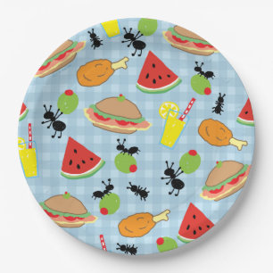 Assiettes En Carton Plaque en papier pour Motif de pique-nique amusant
