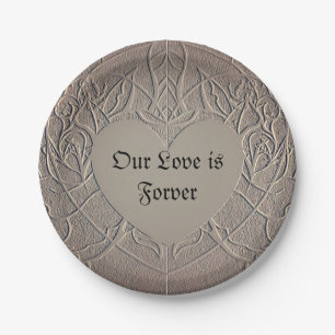 Assiettes En Carton Plaque en papier Rose Sandy