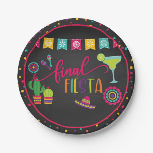 Assiettes En Carton Plaque finale de la Fiesta Bachelorette
