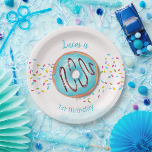 Assiettes En Carton Plaque papier 1er anniversaire