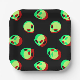 Assiettes En Carton Plaque papier Alien
