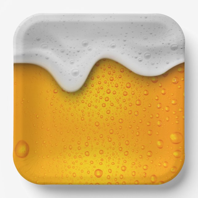 Assiettes En Carton Plaque papier bière (Recto)