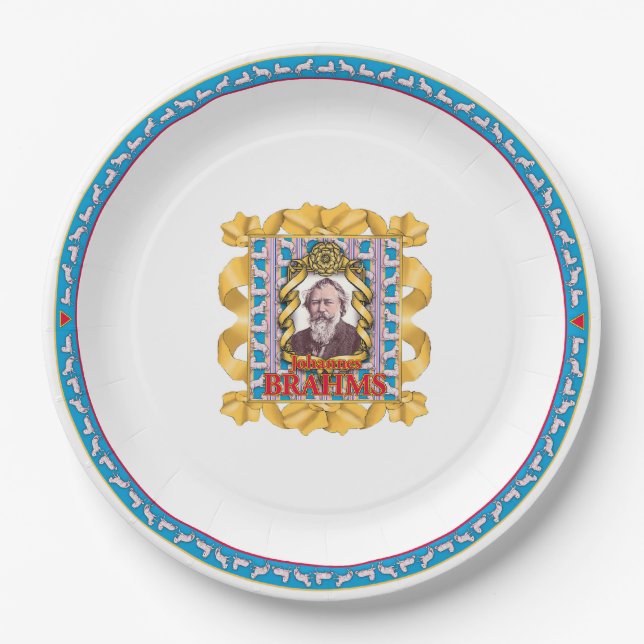 Assiettes En Carton Plaque papier Brahms (Devant)