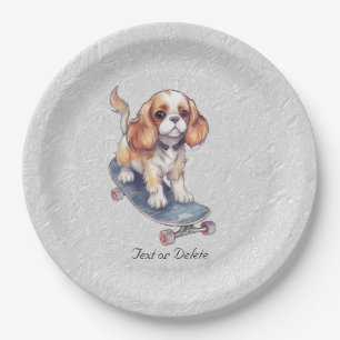 Assiettes En Carton Plaque Papier Cavalier King Charles Spaniel