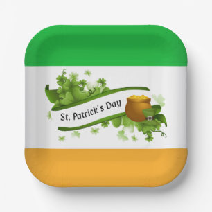 Assiettes En Carton Plaque papier de la Saint Patrick